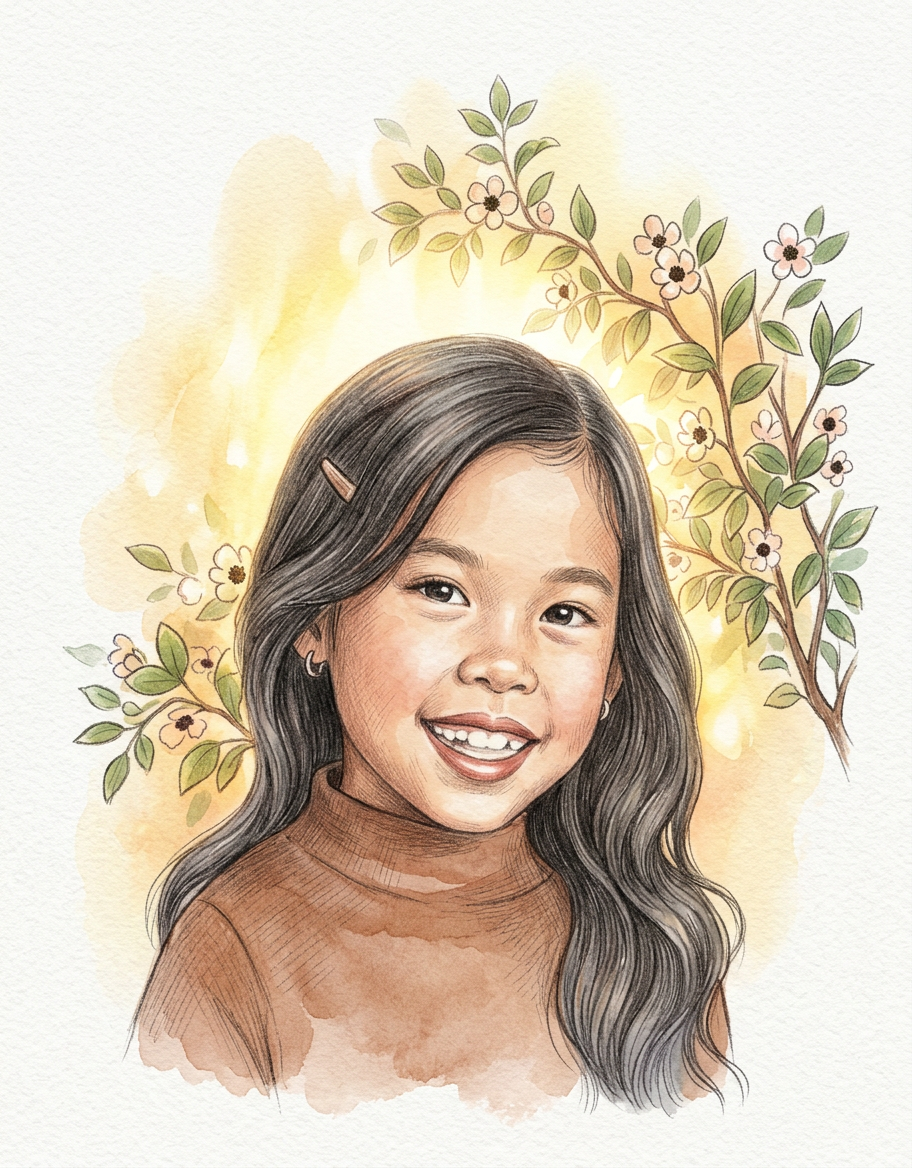 AI illustrated book character